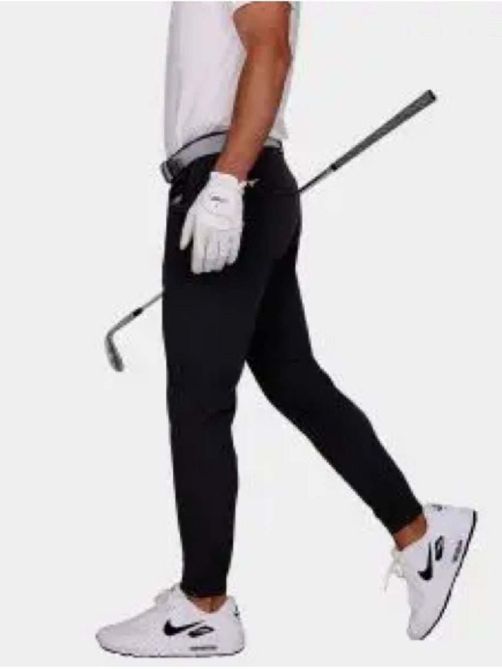 Avalon Men's Black Performance Golf Jogger Pants - - Picture 2 of 9